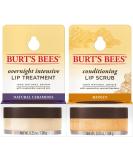 Burt's Bees Lip Balm & Lip Treatment Set - Overnight Intensive Care & Conditioning Scrub - 0.50 oz (Pack of 1) - Buy Online on GoSupps.com