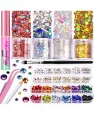 Teenitor Body Glitter Set with Skin Glue - Face Glitter Makeup, Face Gems & Rhinestones - Iridescent White Glitter for Women - Buy Online on GoSupps.com