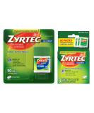 Zyrtec 24 Hour Allergy Relief Tablets - 10 mg Cetirizine HCl - Value Pack 90 ct + Travel Packs - Indoor & Outdoor Allergy Medicine - International Shipping Available - Buy Online on GoSupps.com