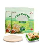 TANISA Rice Paper Wrappers for Spring Rolls - Gluten Free Traditional Vietnamese Rice Paper - 8.7 inch, 2 Packs (24 oz) - Fresh Roll Wrappers - Buy Online on GoSupps.com