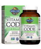 Garden of Life Vitamin Code Raw B Complex - 60 Vegan Capsules for Energy & Metabolism | High Potency B6, Folate & B12 with Probiotics - Buy Online on GoSupps.com