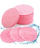 50 Compressed Facial Sponges - Reusable Natural Beauty Makeup Sponges for Daily Skin Care & Makeup Removal | Pink - Buy Online on GoSupps.com