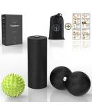 M.S.Lemberg fascia massage set - mini fascia roll small hedgehog ball duoball for the neck back spine shoulder hand & foot - massage ball with a knob - Buy Online on GoSupps.com