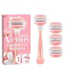 Gillette Venus Comfortglide Spa Breeze Razor Blades for Women 4 Replacement Blades for Women's Razors + Handle - Buy Online on GoSupps.com
