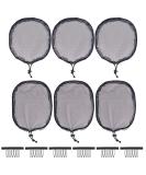 6 Pcs Black Weaving Net Cap for Afro Puff Hair Bun | Elastic Drawstring Ponytail Hair Net | Wig Making Tools for Women (3 Round, 3 Square) - Buy Online on GoSupps.com