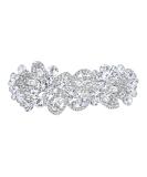 EVER FAITH Women's Austrian Crystal Art Deco Floral Leaf Hair Barrette Clip Clear Silver-Tone - Buy Online on GoSupps.com