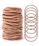 100pcs Khaki 2mm Elastic Hair Bands for Kids - Soft, Metal-Free Ponytail Holders in Brown - Buy Online on GoSupps.com