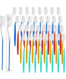 Disposable Travel Toothbrushes - Individually Wrapped Soft Bristle - 200 Pack for Adults & Kids | Ideal Travel Toiletries in 4 Colors - Buy Online on GoSupps.com