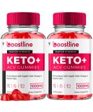 Boostline Keto Plus ACV Gummies (2 Pack) - 1000MG Vegan Apple Cider Vinegar Supplement for Optimal Health | Maximum Strength 120 Gummies for Men & Women - Buy Online on GoSupps.com