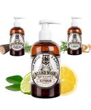 MR Bear Family Natural Beard Shampoo for Men 250ml - Citrus 2-in-1 Beard Soap & Conditioner - Moisture for a Fuller Healthier Beard - Buy Online Worldwide - Buy Online on GoSupps.com