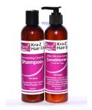 Nzuri Kra-Z Hair Gro Shampoo & Conditioner Combo Kit - 8oz | Stimulating Growth for Healthy Hair | International Shipping Available - Buy Online on GoSupps.com