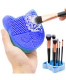 TailaiMei 2 in 1 Makeup Brush Cleaning Mat & Cat-Shaped Organizer - Portable Silicone Brush Cleaner - Fast International Shipping - Buy Online on GoSupps.com