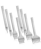 8-Piece Akamino Leather Chisel Set - 4mm & 6mm Prong Leather Craft Kits for Stitching & Hole Punching - Buy Online on GoSupps.com