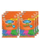DenTek Kids Fun Flossers - Wild Fruit Flavored Floss Picks (75 Count x 6 Pack) - Removes Food & Plaque - Dental Care for Children - Buy Online on GoSupps.com