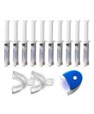 Non-Peroxide Teeth Whitening Gel with LED Light - Set of 10 Syringes for Fast Results - Buy Online on GoSupps.com