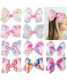 Midodo 10-Piece Girls Hair Clip Set Large 6 Inch Loop Hair Accessories for Children Perfect for All Hairstyles - Buy Online on GoSupps.com