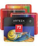 Arteza Colored Pencils 72 Professional Drawing Pencils Soft Wax-Based Cores Art Supplies for Sketching Shading Vibrant Coloring Pencils for Beginners & Pro in Tin Box 72 Count (Pack of 1) - Buy Online on GoSupps.com