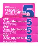 Benzoyl Peroxide 5 % Generic for Oxy Balance Acne Medication Gel 1.5 oz 3 PACK - Buy Online on GoSupps.com