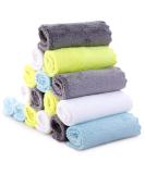 Cute Castle Ultra -Soft Baby Washcloths 16 Pack - Gentle on Sensitive Skin - Super Absorbent - 9x9 Inch - White/Grey/Yellow/Aquamarine - for Girls and Boys - Buy Online on GoSupps.com