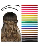 Aurora Pin Hair Barrettes Clips Set - Small Plastic Dome Styling Accessories - Decorative Clamps For Half Updo & Ponytail - For Girls  Women with Thin & Medium Hair - 18 Colored Pieces  Made in Korea - Buy Online on GoSupps.com