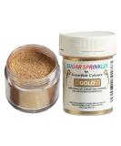 Sugarflair Gold Edible Glitter Sugar Sprinkles - 40g | Perfect for Cake Decorating - Buy Online on GoSupps.com