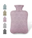 ANMIA 1.8L Rubber Hot Water Bag with Cover for Menstrual Cramps & Pain Relief - Hot & Cold Therapy - Pink - Buy Online on GoSupps.com