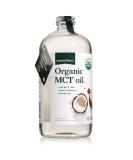 Natural Force Organic MCT Oil - 100% Cold Pressed Virgin Coconut Oil - 32oz Glass Bottle - Keto, Paleo, Kosher, Vegan - Lab Tested for Purity - Unflavored - Buy Online on GoSupps.com