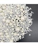 Edible White Pearl Sugar Sprinkles - Baking & Cake Decorations for Celebrations - 130g/4.58oz - Buy Online on GoSupps.com