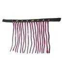 Fly Mask with Fringe & Velcro for Horses | Premium Fly Hood for Shetland Pony & Warmblood - Black Pink - Buy Online on GoSupps.com