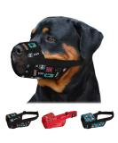 Collardirect Dog Muzzle - Adjustable Soft & Breathable Nylon for Small Medium & Large Dogs - Anti-Chewing Barking & Biting - Tribal Pattern 2 (L/XL) - Buy Online on GoSupps.com