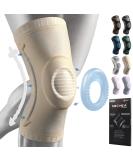 NEENCA Knee Brace Compression Sleeve with Patella Gel Pads & Stabilizers - 3XL Beige | For Men & Women - Medical Grade Support for Running, Meniscus Tear, ACL, Arthritis & Joint Pain Relief - Buy Online on GoSupps.com