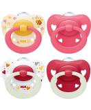 Nuk Signature Day & Night Baby Casing |6-18 months |Calms 95 % of the babies |BPA-free silicone pacifier in heart shape |Lights up in the dark |Heart |4 pieces of pink 6-18m - Buy Online on GoSupps.com