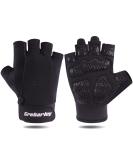 Grebarley Fitness gloves training gloves for women and men - fitness gloves for strength training bodybuilding strength sport & crossfit training xl black - Buy Online on GoSupps.com