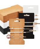Outus 120 Pieces Hair Clip Display Cards - Kraft Paper Hair Bow Holder for Organizing Accessories - 6 x 10 cm Rectangular Clip Collecting Cardboard - Set of 3 Colors - Buy Online on GoSupps.com