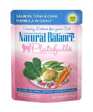 Natural Balance Platefulls Salmon Tuna & Crab Cat Food in Gravy - 3oz Pouches (Pack of 24) - Buy Online on GoSupps.com