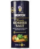 Morton Coarse Kosher Salt 16 oz - Pure & Natural Sea Salt for Cooking - Buy Online on GoSupps.com