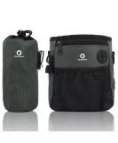 Skyfang Hundeleckerli Pocket for Pets - Veavier Dog Treats & Removable Water Bottle Pocket | Black & Green - Buy Online on GoSupps.com