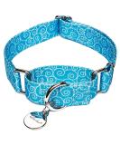 Heavy-Duty Adjustable Martingale Collars for Medium Dogs | Soft & Smooth Sky Blue - 2.5cm Width - Buy Online on GoSupps.com