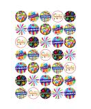 35 x Congratulations Mix Edible Wafer Cupcake Toppers Cake Party Decorations - Buy Online on GoSupps.com