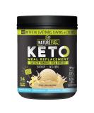 Nature Fuel Keto Meal Replacement Powder - Gluten Free with Coconut Oil MCTs and Grass-Fed Butter - Creamy Vanilla Milkshake - 14 Servings - 17.1 Fl Oz - Buy Online on GoSupps.com