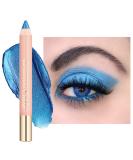Oulac Shimmer Blue Eyeshadow Stick - Highly Pigmented Eye Shadow Pencil Waterproof & Long Lasting  Shimmering Glitter Finish  Blendable Eyes Makeup  Vegan & Cruelty-Free 3.8g  (08) Aqua Aqua (08) - Buy Online on GoSupps.com