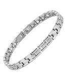 Willis Judd Women's Magnetic Ankle Bracelet - Ultra Strength Titanium Anklet - Stylish Silver Magnetic Therapy for Women - Buy Online on GoSupps.com