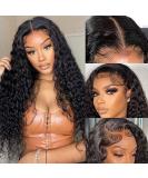 20 Water Wave Lace Front Human Hair Wig for Black Women - HD Transparent, Glueless, Pre-Plucked with Baby Hair, 180% Density, Natural Color - 20 Inch - Buy Online on GoSupps.com