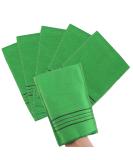 Gjinxi 5-Piece Korean Peeling Gloves - Exfoliating Medium Green Gloves for Deep Clean and Dead Skin Removal - Buy Online on GoSupps.com