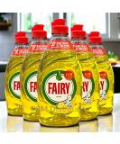 Fairy Washing Up Liquid Lemon - 5 x 320ml bottles - Buy Online on GoSupps.com