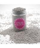 Strussel Happiness Crumbs - Pure Silver 90g | Non-Pareilles Sugar Beads for Birthday & Christmas Cakes Muffins & Cookies - Buy Online on GoSupps.com