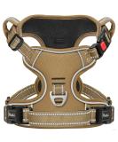 Buy Heele Dog Harness - Adjustable Reflective Running Harness with Lockable Snap Lock Anti-Training Design XL Size (53-97cm) - Castle Khaki - Buy Online on GoSupps.com