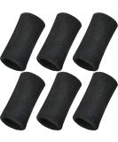 6 Inch Wristbands Sport Long Wrist Bands Sweatband Elastic Athletic Wrist Bands Armbands for Gymnastics Tennis Outdoor Activity Black - Buy Online on GoSupps.com