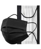 Assacalynn Disposable Face Masks 4 Layers - 2022 Upgrade, 50PCS Black Mask with White Inside - Breathable, Comfortable Flat Elastic Ear Bands - Pack of 50 - Buy Online on GoSupps.com