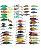 XBLACK Hard Fishing Lures Set Minnow Popper Jointed VIB Shrimp Frogs CrankBaits for Beginner Starter  XBLACK Baits  Catch Big Fish! 48 pcs-C - Buy Online on GoSupps.com
